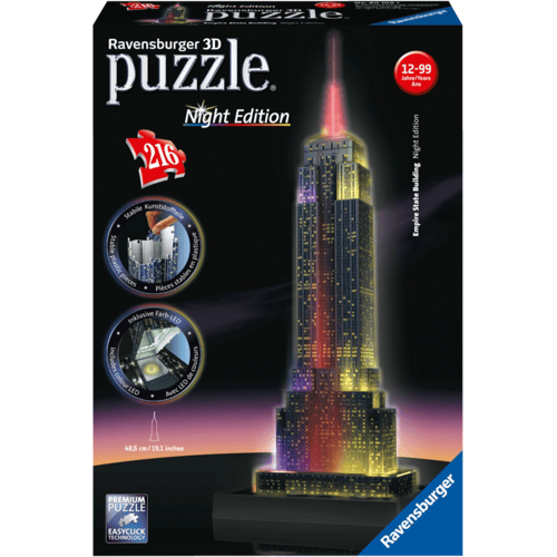 Ravensburger 3D-puzzel night edition (Empire State)