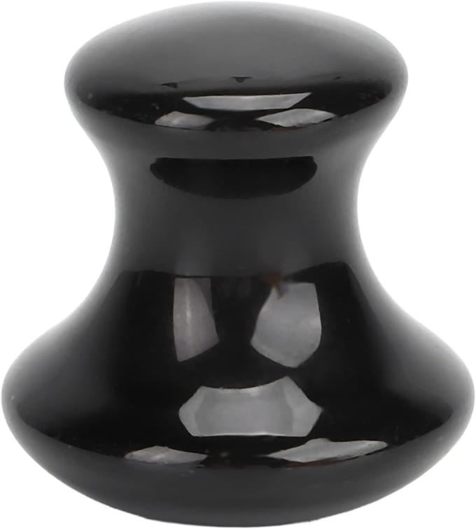 Effectieve Gua Sha Tool voor het Verminderen van Rimpels en Ontspanning in de Spa, Zwart Massagestuk