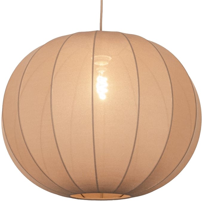 Lumidora Hanglamp 75671 - TACK - E27 - Taupe - Textiel - ⌀ 55 cm
