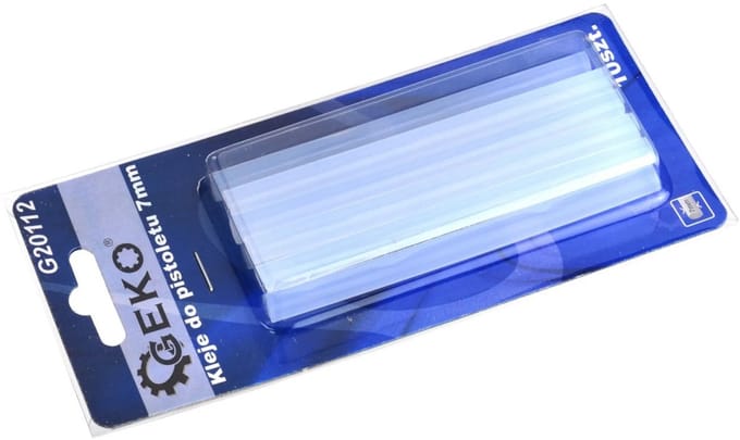 GEKO Transparante lijmsticks - 7 mm diameter - 100 mm lengte - set van 10 stuks