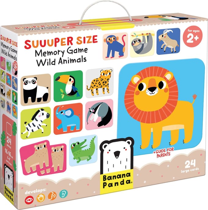 Banana Panda Suuuper Size Memory Spel Wilde Dieren 2+