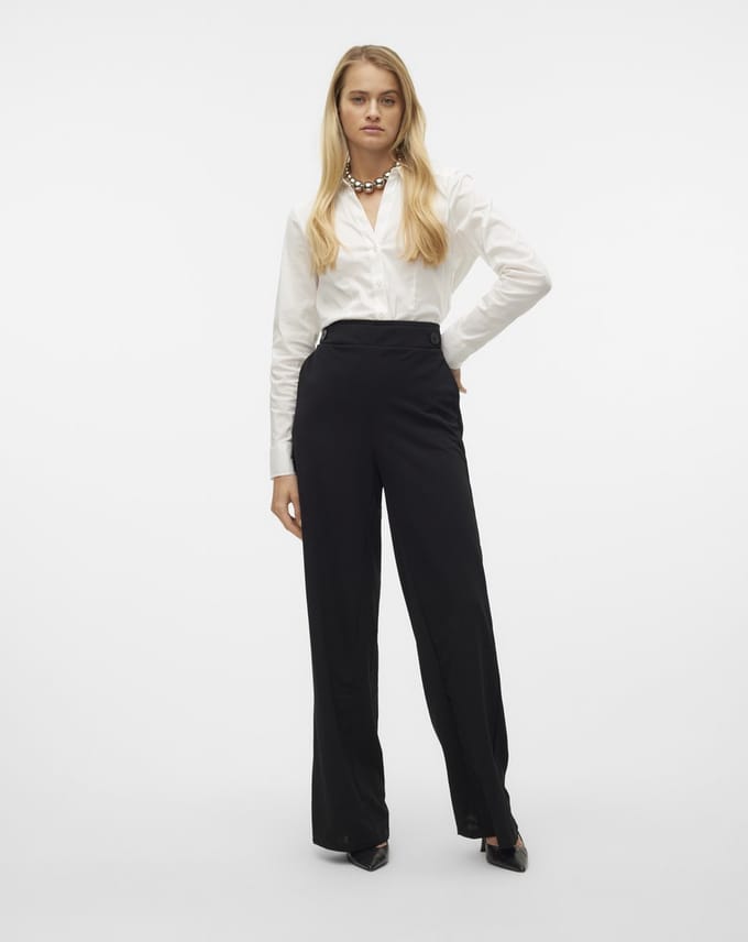 VERO MODA - VMLIVA HW WIDE BUT PANT - Dames - Leggings