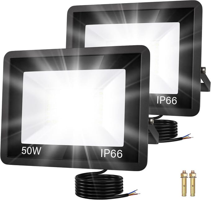 Krachtige LED Buitenlamp met Sensor voor tuin en garage