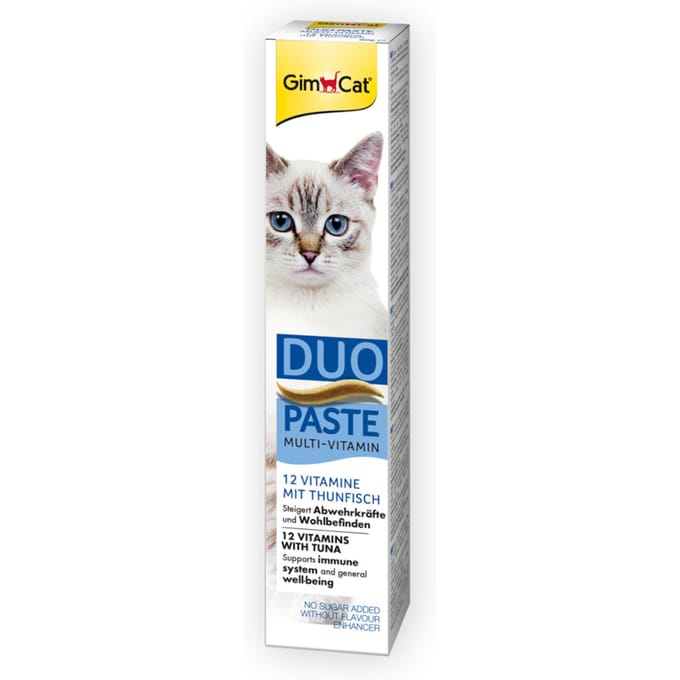 Gimcat Multi-Vitamin Duo-Pasta - Kattensnack - Tonijn Vitamin 50 g Multi-Vitamine