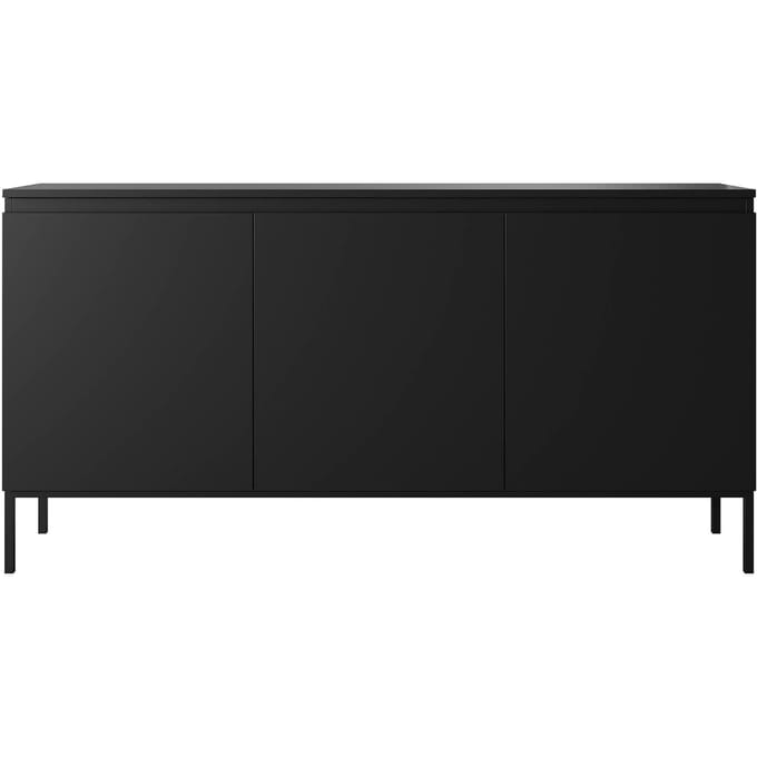 Selsey Bemmi - Dressoir - 150 cm - Zwart met zwarte poten