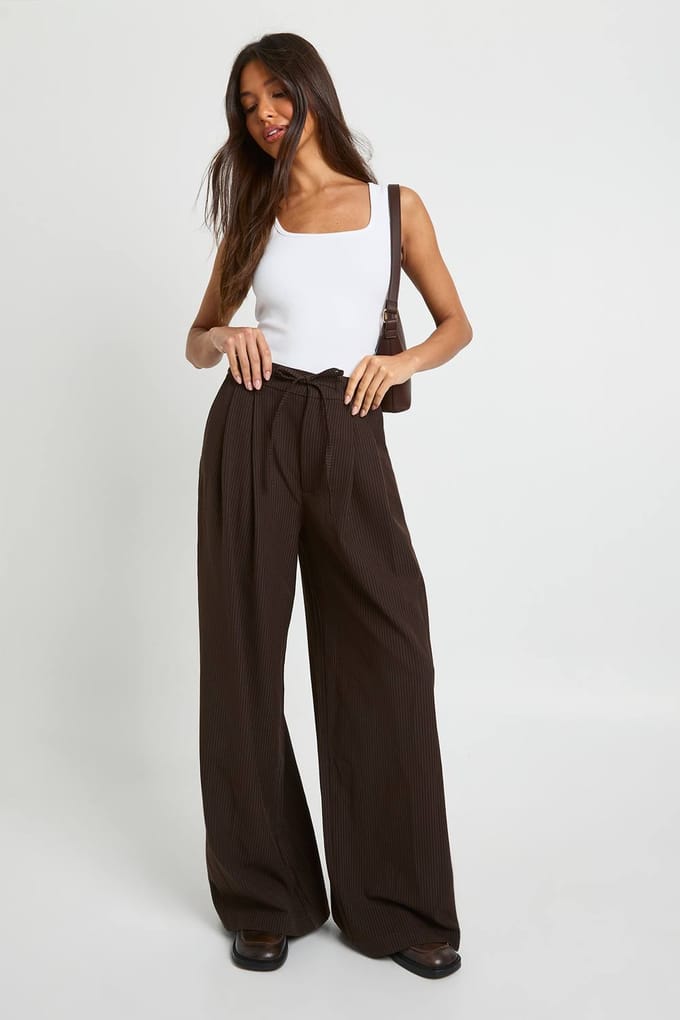 boohoo Dames Geribbelde tanktop-vest | Wit | Maat: 44