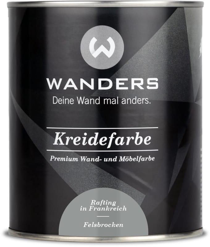 Wanders24 Shabby Chic – krijtverf – 750 ml – Felsbrocken grijs