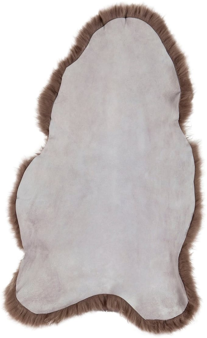 Schapenvacht IJslands | Taupe kort | 100 x 65cm