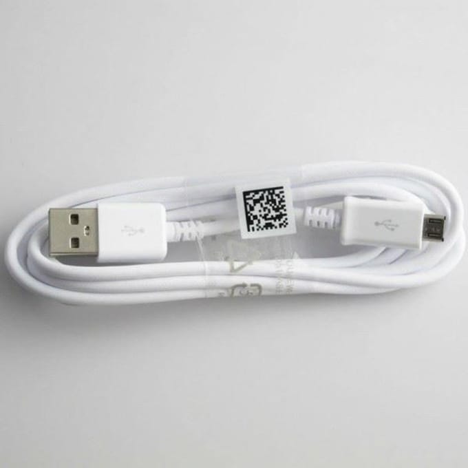 Witte Micro USB-kabel voor Samsung Galaxy S4 S3 S2 ACE Oplader Data USB 2.0