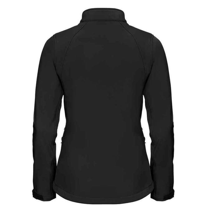 Russell Dames/Dames 3 Layer Soft Shell Jas (Zwart)