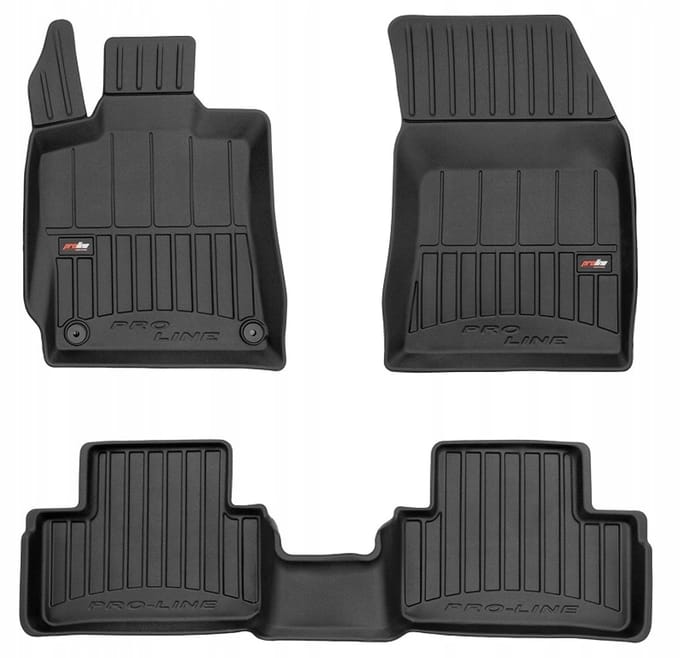 Frogum - 3D Pro-Line - Automatten Set - Geschikt voor DS4 II vanaf 2021 - 4-delig - Hoge Rand 6cm