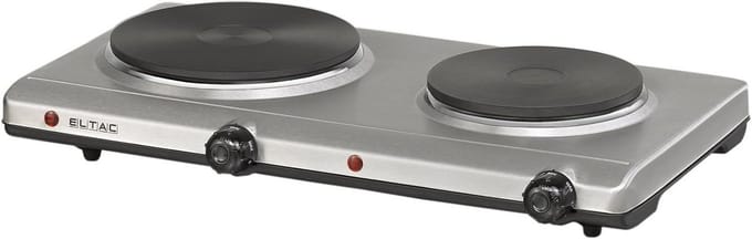 Dubbele Kookplaat met Gietijzeren Platen, 2500 Watt
