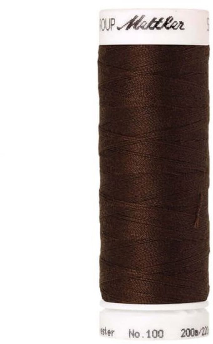 Amann Mettler Seralon Naaigaren – Bark (1224) – 200 m – No. 100 – 100% Polyester – Per Stuk