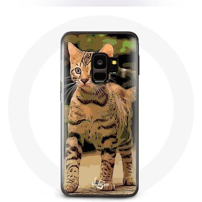 Coque pour Samsung Galaxy S9 Bengal Race de chats dessin Animé