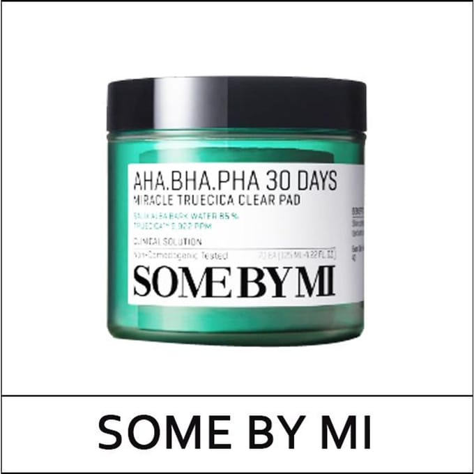 [EEN PAAR VAN MIJ] (bo1) AHA BHA PHA 30 Dagen Miracle Truecica Clear Pad (70 pads)125 ml black