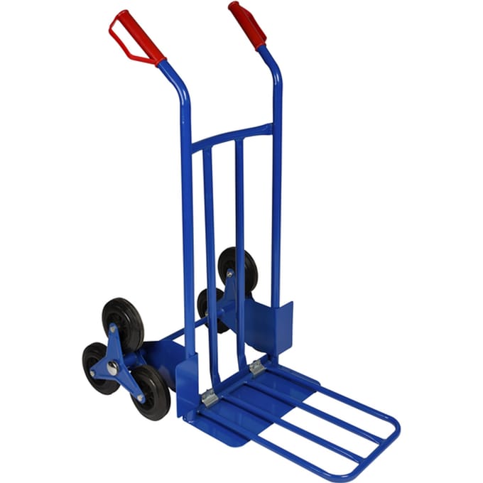 Toolland Trappensteekwagen, inklapbaar, staal, blauw, laadvermogen 150 kg