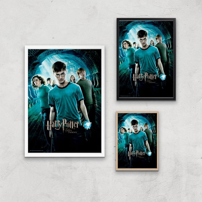Harry Potter and the Order Of The Phoenix Giclee Art Print - A2 - White Frame