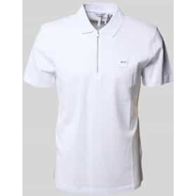Poloshirt met labeldetail