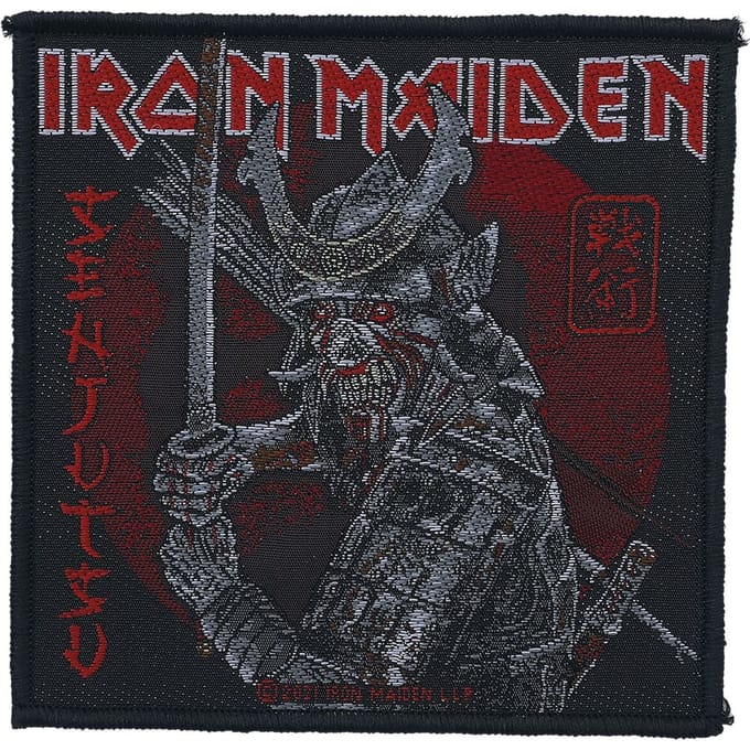 Iron Maiden Senjutsu Unisex Patch - zwart/rood - Standard