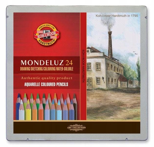 Mondeluz 3724 24 Kleurpotloden  landschap  PAK MET 9069