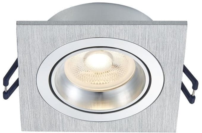 OutledTL Ceres Led spotjes - vierkant dimbaar - 1 stuk - geborsteld aluminium