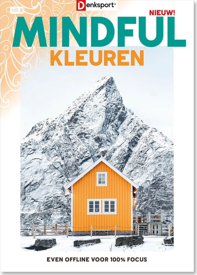 Denksport Puzzelboek Mindful kleuren, editie 3