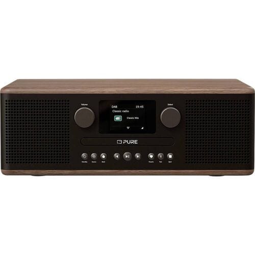 Pure Classic C-D6 Coffee Black/Walnut EU/UK Radio/CD-speler DAB, DAB+, FM Zwart, Walnoot