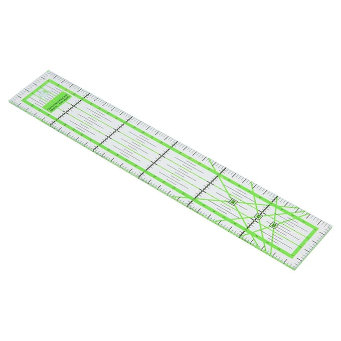 5*30cm High Transparent Tailor Dressmaker Quilting Tool DIY Sewing Ruler white