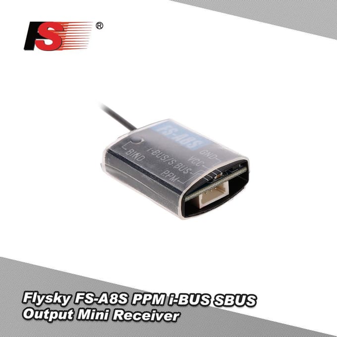 Flysky FS-A8S 8CH Ontvanger PPM i-BUS SBUS Uitgang voor FS-i6S i6X i10 Nieuwste