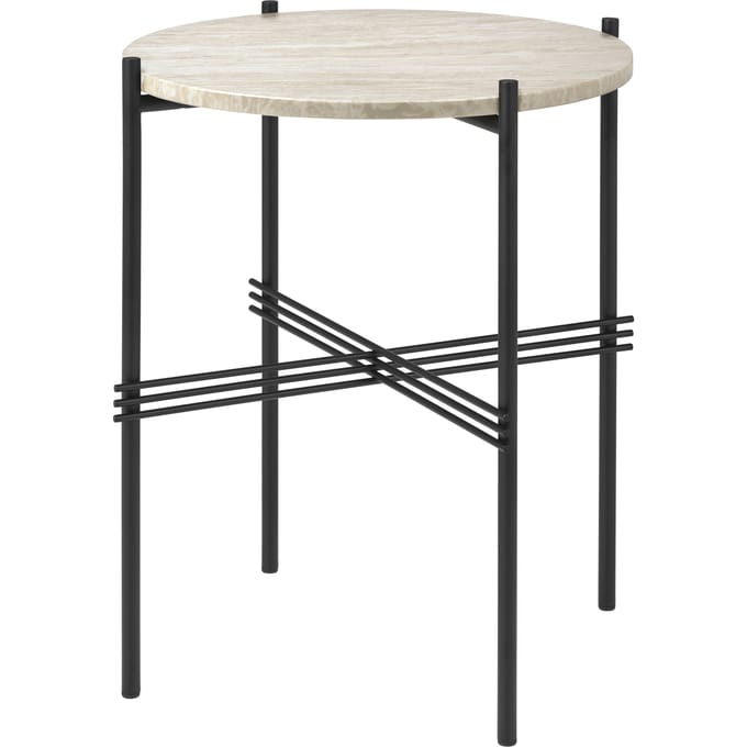 Gubi TS Outdoor Bijzettafel Ø40 cm - Classic Black, Neutral White