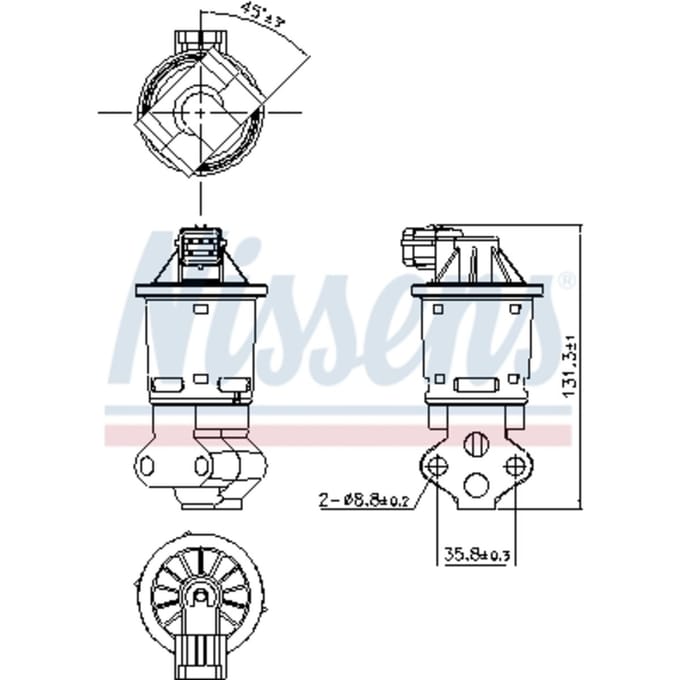 EGR-klep NISSENS 98354
