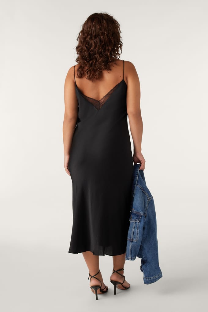BA&SH Mid-length Dress Black Maat: M | Midi Jurken Outlet | Dames | Zwart
