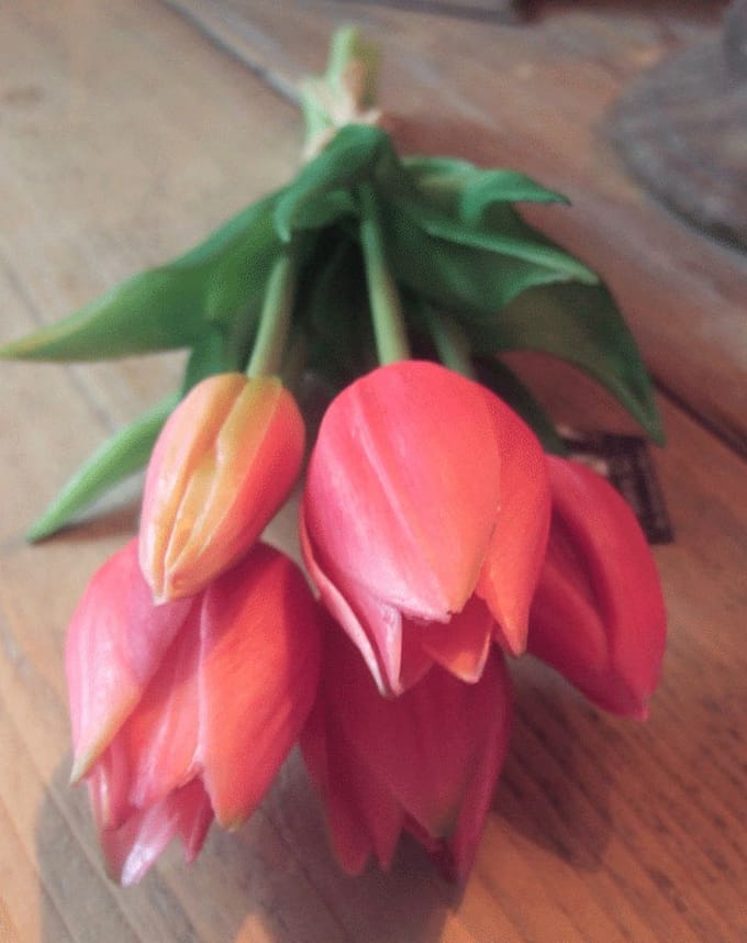Kunst tulpen pink 25 cm