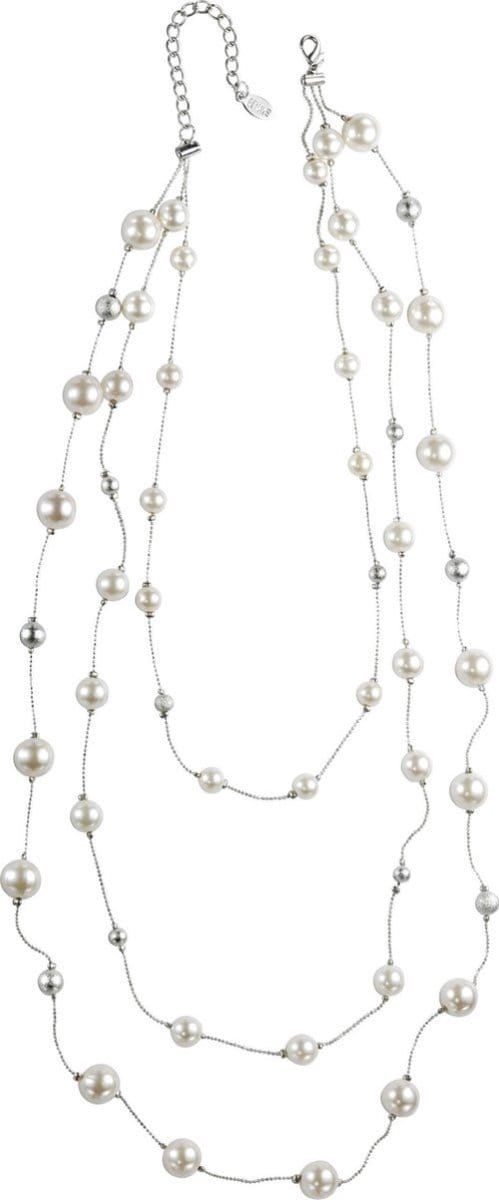Behave - Lange ketting met parels - 49 cm (+verlengketting 5cm) - Elegante mode sieraden