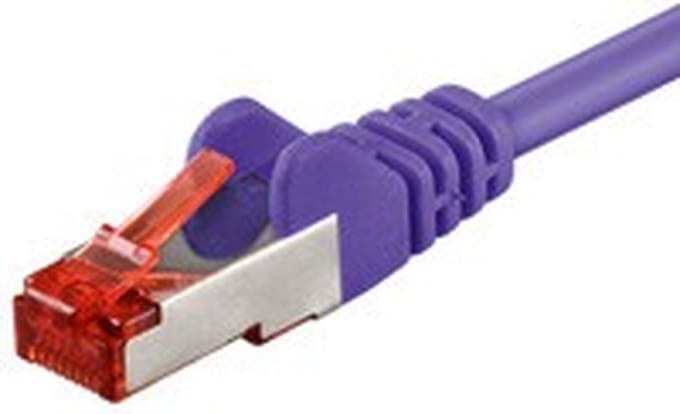 Danicom CAT6 S/FTP (PIMF) patchkabel - 3 meter paars - netwerkkabel - internetkabel - UTP kabel - RJ45 - 1000 mbit/s