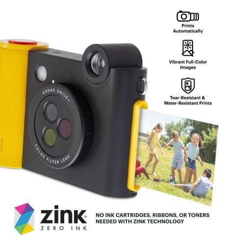 Appareil photo instantané Kodak SMILE+, 5x7,6 cm, Noir