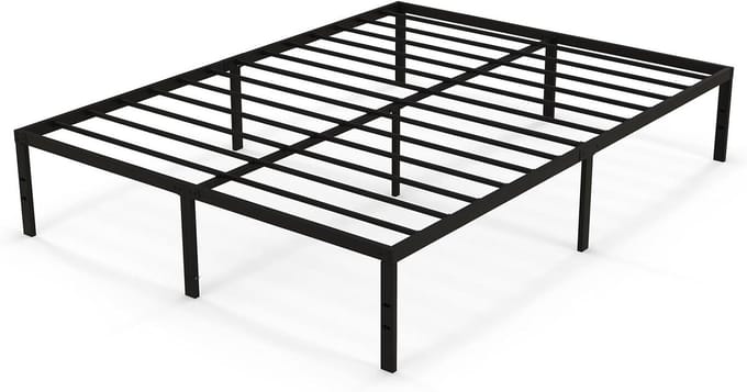 Bedframe Metaal - Basis Bed - Slaap Comfort - Veel Opbergruimte - 200x150 cm - Zwart