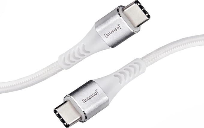 (Intenso) C315C USB-C naar USB-C laad- en data kabel - 1.5meter - wit (7901002)