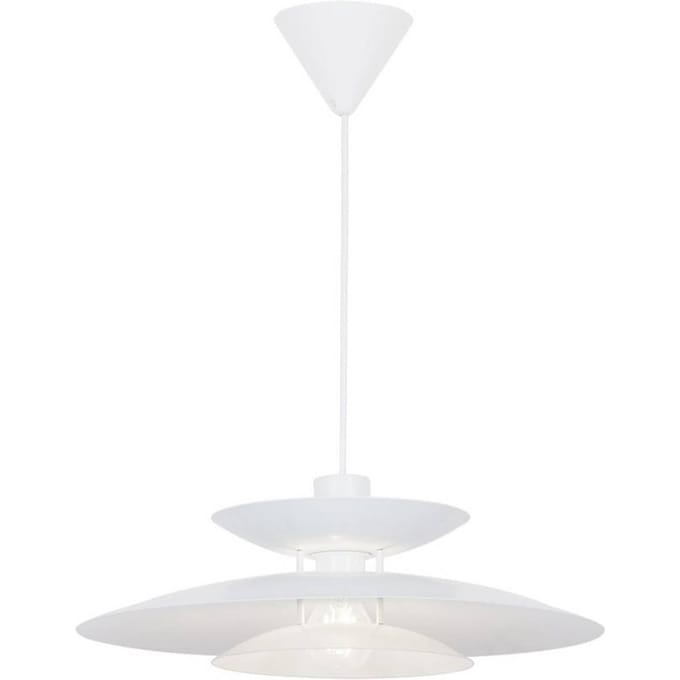 Viokef Hanglamp Nino, wit, Ø 45 cm, metaal
