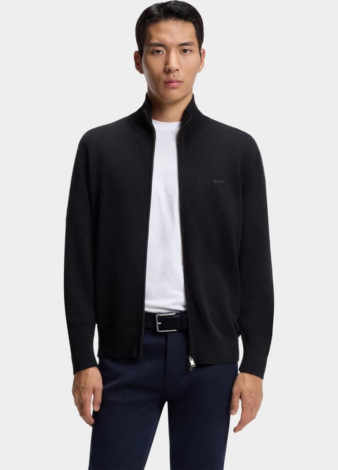 BOSS Black Vest heren Blauw C-Ubaio 10277311 01 50556325/404