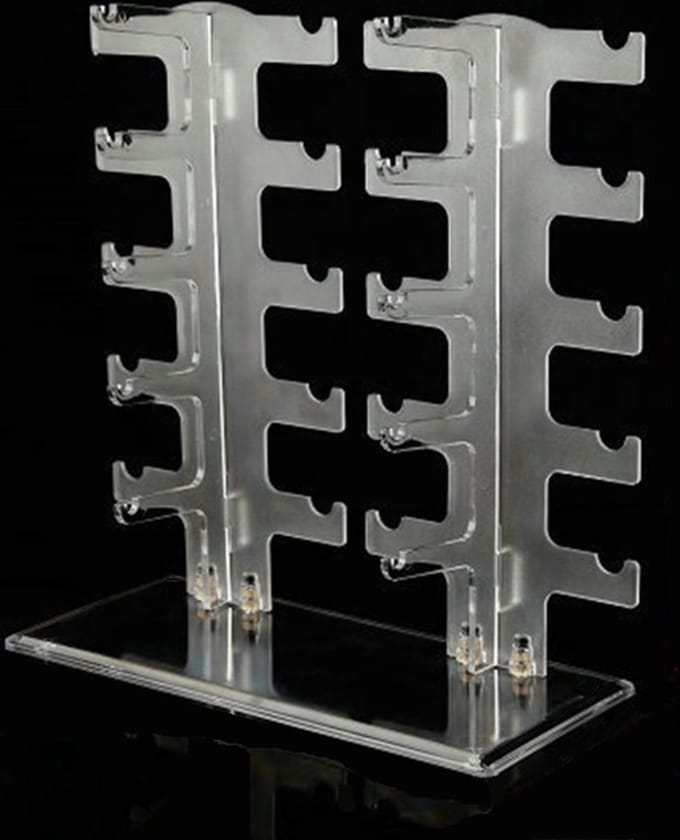 Benson Brillenstandaard - Plexiglas - Ruimte voor 10 Brillen - Transparant