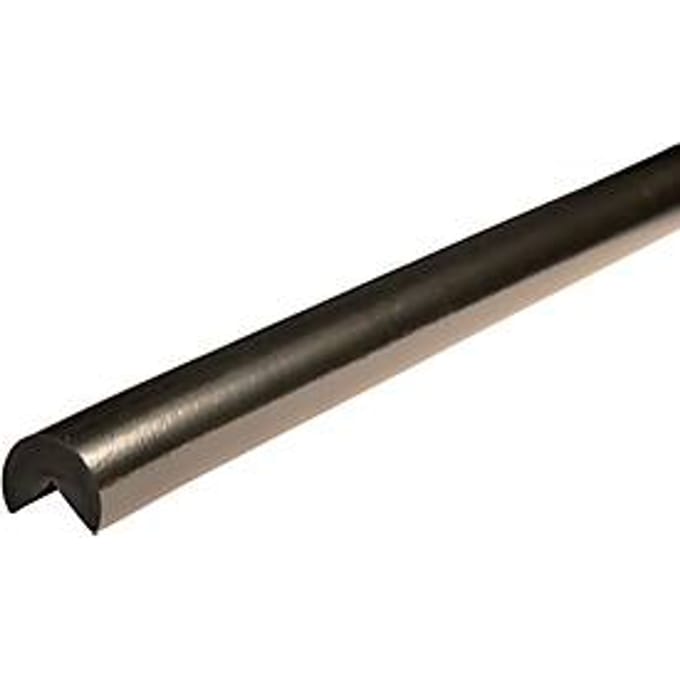Hoekbeschermprofiel type A +, 1 m/stuk, zwart