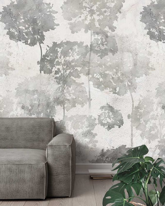 INGK - Floral Utopia Behang - Hortense Gray
