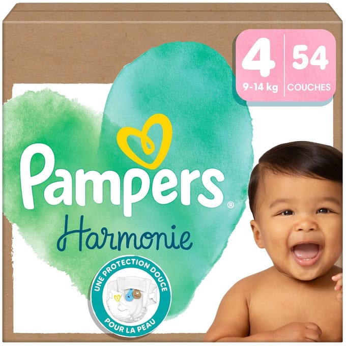 Pampers - Harmonie - Maat 4 - Mega Pack - 54 stuks - 9/14KG