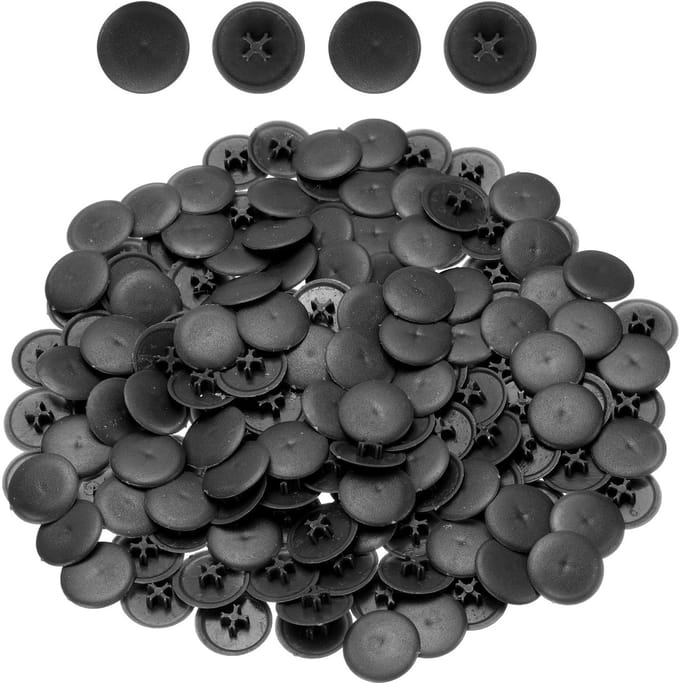 Dailygoods- Schroefdoppen 108 stuks - 17 mm Snap-in Doppen