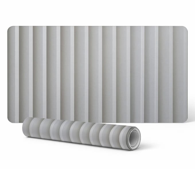 Antislip bureauonderlegger met verticale strepen, 90x45 cm