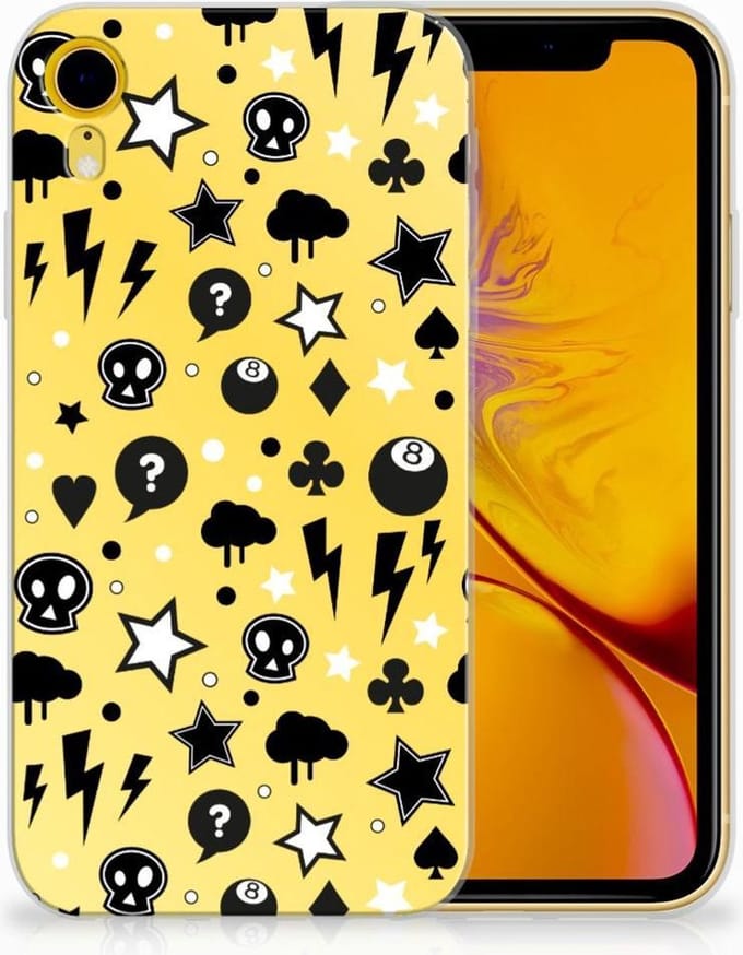 Silicone Back Case Apple iPhone Xr Punk Geel
