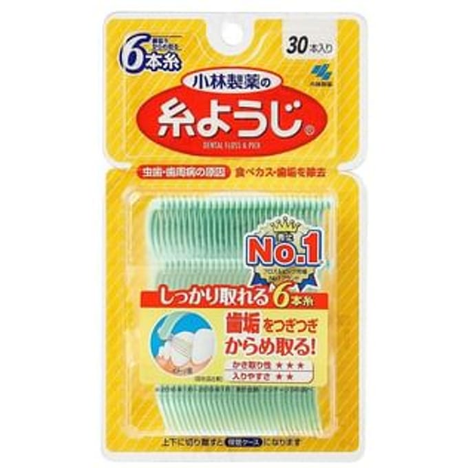 Kobayashi - Disposable Plastic Stemmed Dental Floss 30 pcs
