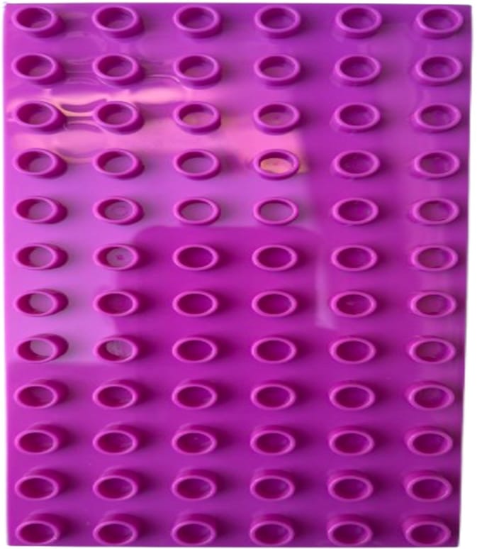 Bouwplaat 6x12 Noppen – Magenta – Basisplaat – Geschikt voor Grote Bouwstenen – Brian’s Toys