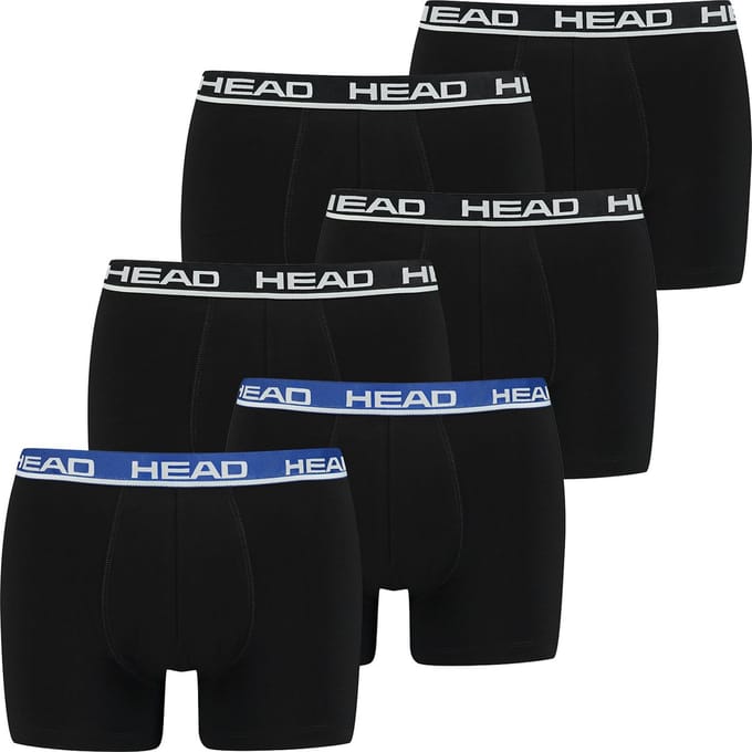 BOXERS Set van 6 Head Basic Boxerbroeken voor heren, Shorts, ondergoed, ondergoed